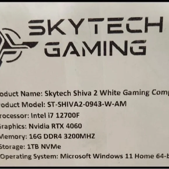 White Gaming PC with RGB Lighting